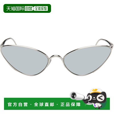 1h可退 香港直邮LOEWE 罗意威 男士 银色 Shooting Star 太阳镜 L