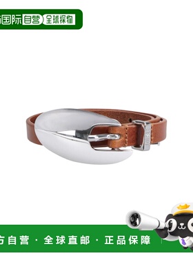 1h可退 香港直邮Diesel 迪赛 女士 棕色皮带 X10864P9186