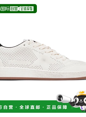 1h可退 香港直邮GOLDEN GOOSE 男士 白色 Ball Star 运动鞋 GMF00