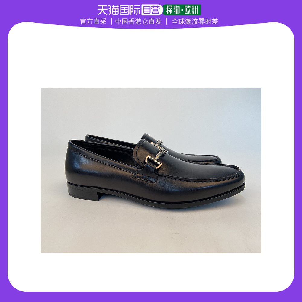 香港直邮Giorgio ArmaniGIORGIO ARMANI 男士黑色皮鞋 X2A244-XC1