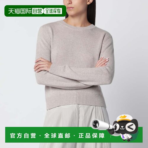 香港直邮LISA YANG 女士 Mable 圆领沙色羊绒毛衣 2022117WSSA