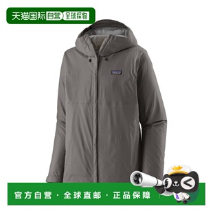 自营欧洲直邮PATAGONIA TORRENTSHELL男士深灰色再生聚酯连帽外套
