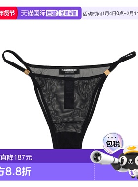 1h可退 香港直邮Dsquared2 二次方 女士 丁字裤 D8L7C5910BLACK