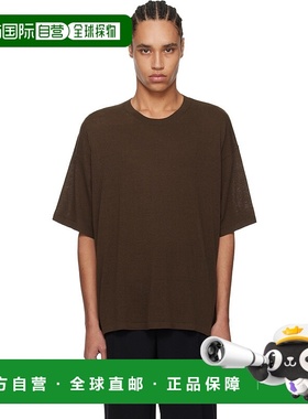 1h可退 香港直邮The Row 男士 棕色 Stockton T 恤 912Y901针织