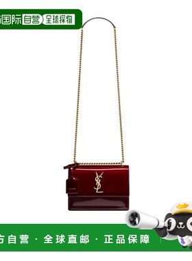 香港直邮Saint Laurent SUNSET 小号漆皮 441972AAEX1斜挎包