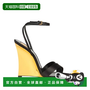 1h可退 香港直邮Saint Laurent 圣罗兰 女士 凉鞋 black黑色 舒适