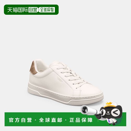 自营欧洲直邮Coach蔻驰 女士白色High Line 高帮运动鞋