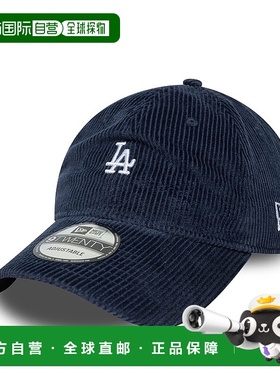 自营欧洲直邮New Era 9TWENTY男女通用海军蓝鸭舌帽灯芯绒