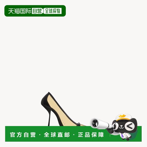 自营欧洲直邮YSL圣罗兰 BRIGITTE女士裸色/黑色TPU漆皮高跟鞋单鞋