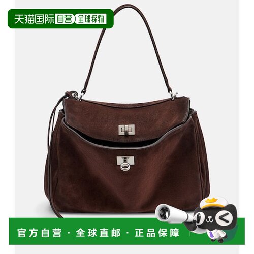 1h可退 香港直邮Balenciaga 巴黎世家 女士 Rodeo 小号绒面革手提