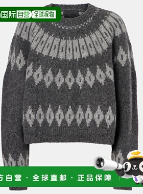 香港直邮NILI LOTAN 女士 Arleth 'Fair Isle' 羊驼毛混纺毛衣