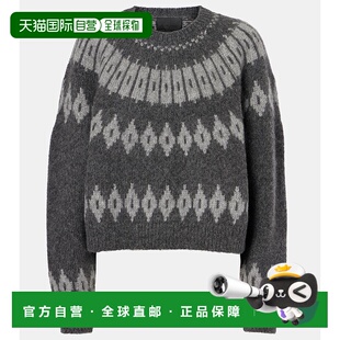 香港直邮NILI LOTAN 女士 Arleth 'Fair Isle' 羊驼毛混纺毛衣