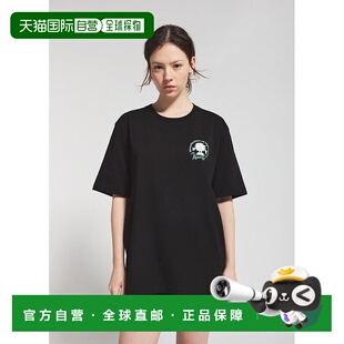 自营欧洲直邮Pyrenex MFG Tee男女通用黑色有机棉短袖T恤