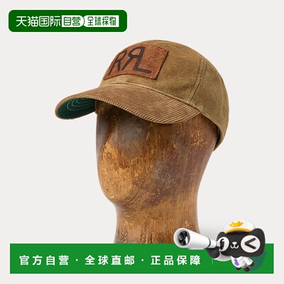 自营欧洲直邮Ralph Lauren拉夫劳伦 男士沙色原色绒面革帽子
