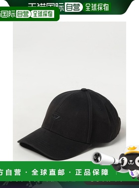 1h可退 香港直邮Diesel 迪赛 男士 黑色 C-Run-Wash 棒球帽 A1136