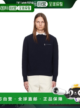 香港直邮Moncler 盟可睐 男士 海军蓝毛衣 J20919C00007M4281