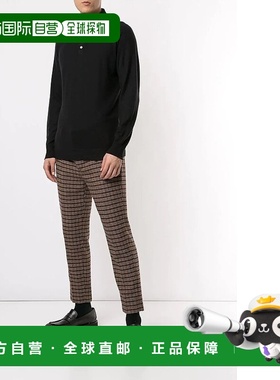 香港直邮Loro Piana 黑色修身polo衫 FAF8291长袖上衣针织衫男装