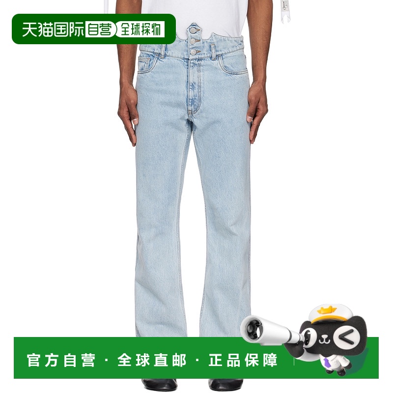 香港直邮Coperni 男士 蓝色 Disney 系列 Crown 牛仔裤 DP133F202