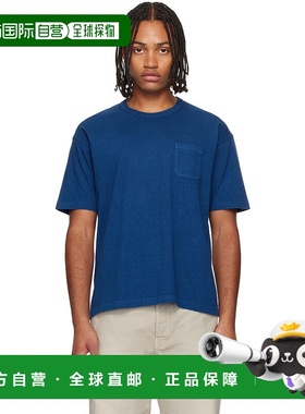 1h可退 香港直邮Visvim 维斯维木 男士 蓝色 Jumbo T 恤 01252050