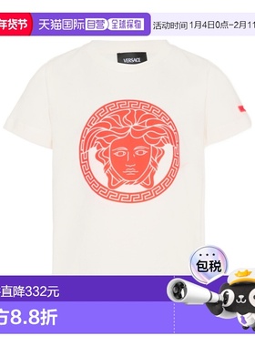 香港直邮Versace 霓虹美杜莎图案T恤 10185701A169572W830短袖
