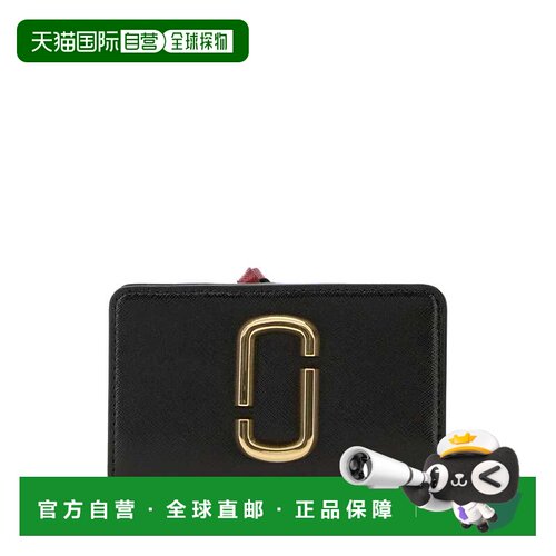 香港直邮Marc Jacobs 马克 雅可布 女士 黑色皮革钱包 2P6SMP020S