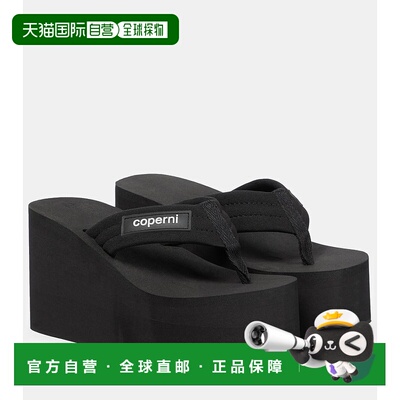 香港直邮Coperni 女士 防水台人字拖 BLACK黑色凉鞋 女鞋时尚舒适