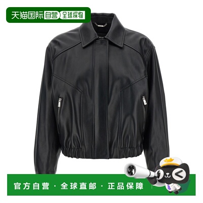 1h可退 香港直邮Versace 长袖皮夹克 10228131A16885