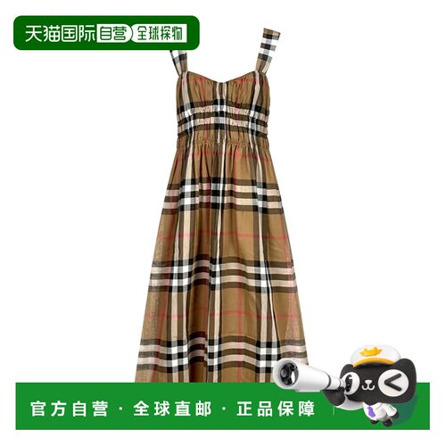 香港直邮Burberry 格子连衣裙 80843131吊带 【付后1h可退】