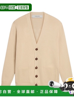 香港直邮Golden Goose Deluxe Brand V领长袖针织衫 GMP00946.P00