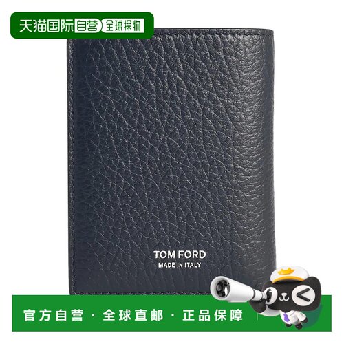 1h可退 香港直邮Tom Ford 汤姆 福特 男士 標誌細節雙折皮夾 YH41