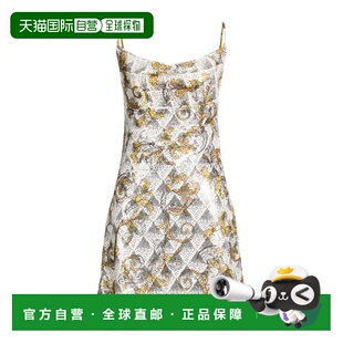 范思哲 舒适时尚 女士 white白色 珠片连衣裙 香港直邮versace