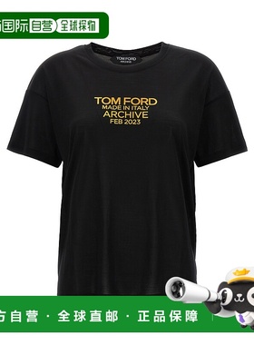 1h可退 香港直邮Tom Ford 汤姆 福特 女士 徽标印花T恤 TSJ560FAX