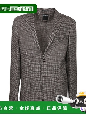 香港直邮Zegna 单排扣西装外套 250730A21D7SG0杰尼亚羊毛