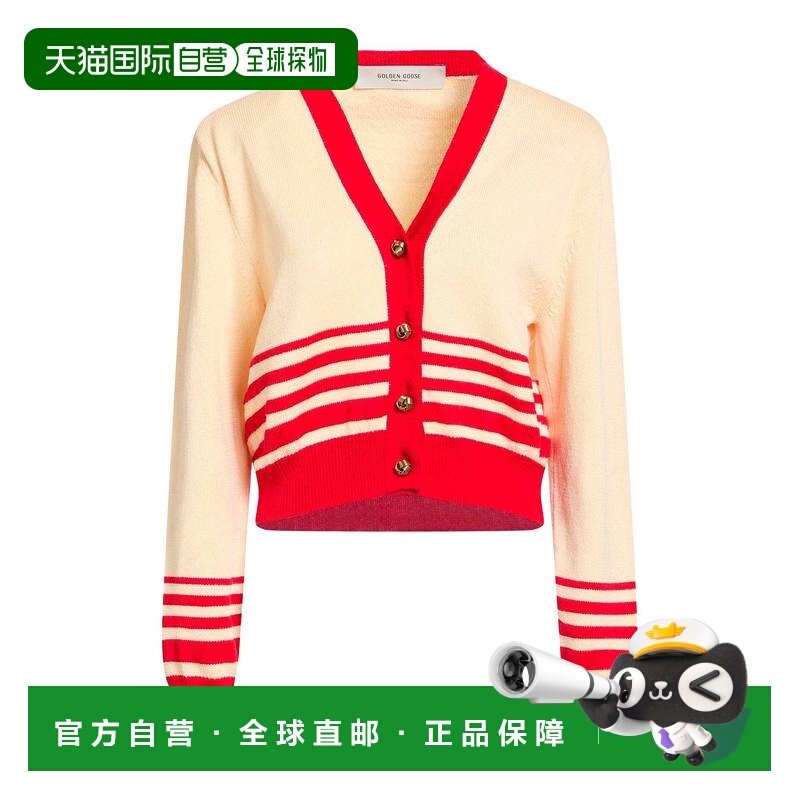 1h可退 香港直邮GOLDEN GOOSE 女士 针织开衫 beige米色 舒适时尚,女装/女士精品,毛针织衫,淘宝优惠券,粉丝福利购,淘宝优惠卷