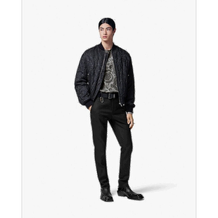 香港直邮Versace 圆领短袖T恤 10125481A09037范思哲上衣男装针织