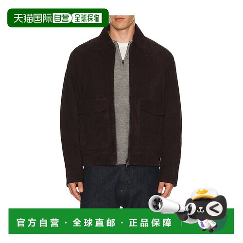 1h可退 香港直邮THEORY 希尔瑞 男士 Reece 飞行员短夹克 P107040