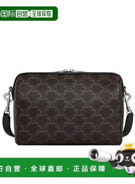 香港直邮Celine 迷你标志印花牛皮革波士顿包 120502FQM.新款