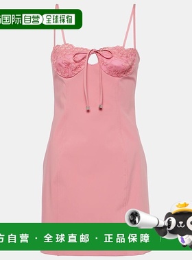 1h可退 香港直邮Blumarine 蓝色情人 女士 蕾丝边迷你连衣裙 0042