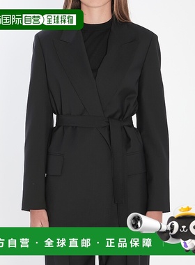 1h可退 香港直邮MaxMara 麦斯玛拉 女士 羊毛帆布西装外套 252104