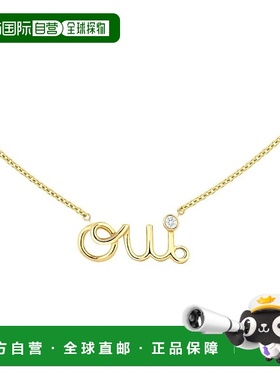 自营1h可退 欧洲直邮Dior 迪奥 女士黄色黄金项链新款