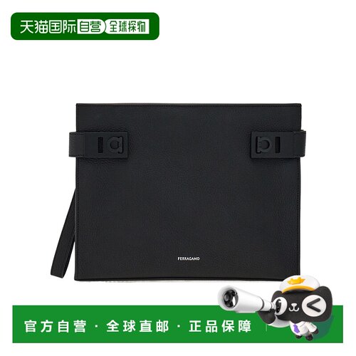 香港直邮Salvatore Ferragamo 拉链开合手拿包 241780