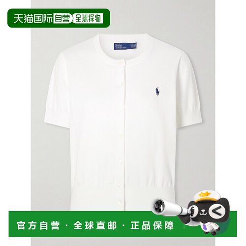 香港直邮Polo Ralph Lauren Polo 拉夫 劳伦 女士 Logo刺绣棉混纺