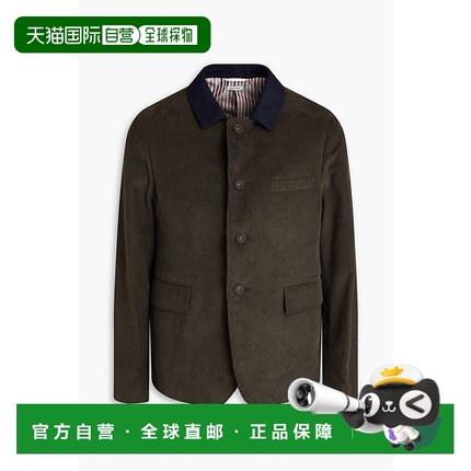1h可退 香港直邮Thom Browne 汤姆 布朗 男士 棉质灯芯绒夹克 MJU