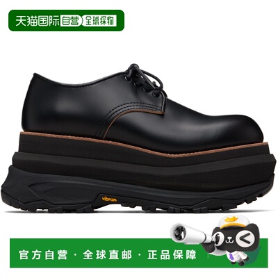 1h可退 香港直邮Sacai 男士 黑色德比鞋 SCM339001BLACK black黑