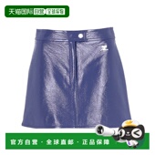 香港直邮Courreges 徽标半身裙 223CJU001VY0014