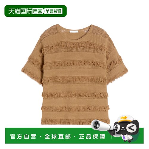 香港直邮Max Mara 圆领短袖针织衫 1361066206通勤