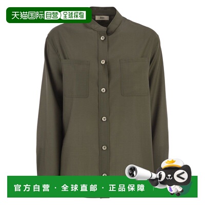香港直邮Herno 女士 胸部口袋衬衫 CM000044D33487