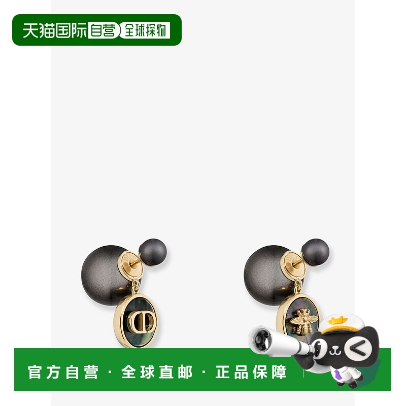 香港直邮DIOR 迪奥 女士 Tribales finish 金属金色耳环 E4342WOM