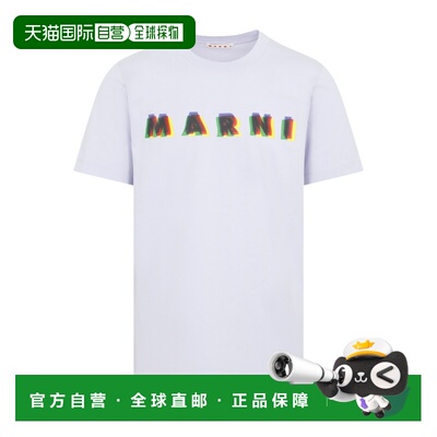 香港直邮Marni logo圆领T恤 HUMU0198PEUSCV16男装