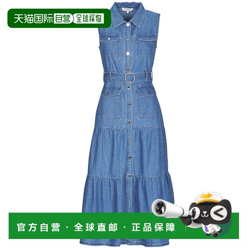 欧洲直邮Morgan  女装 长款连衣裙 春夏 蓝色 RNAUTICA